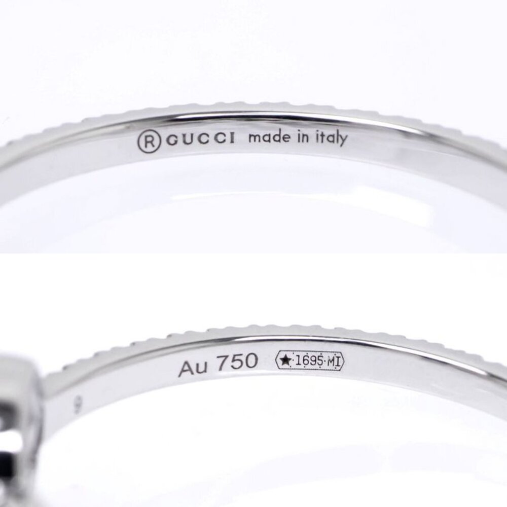 Gucci Interlocking GG Ring No 9 750 WG Full Eternity Diamond - Picture 6 of 10